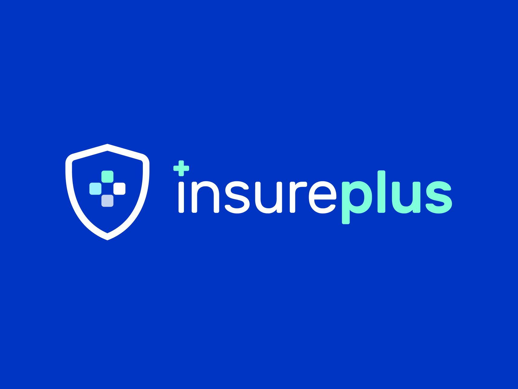 A white InsurePlus logo overlaid on a dark blue background.